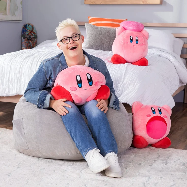 TOMY 12982EU - Nintendo Mega Kirby Mocchi - Plüschkissen, 40 cm – Bild 7