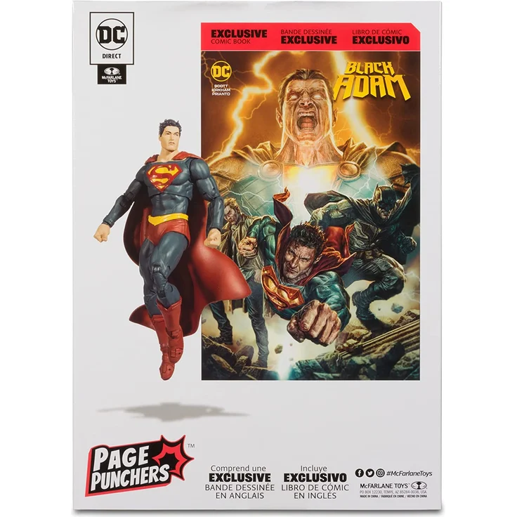 DC Black Adam Page Punchers Actionfigur & Comic Superman 18 cm – Bild 13