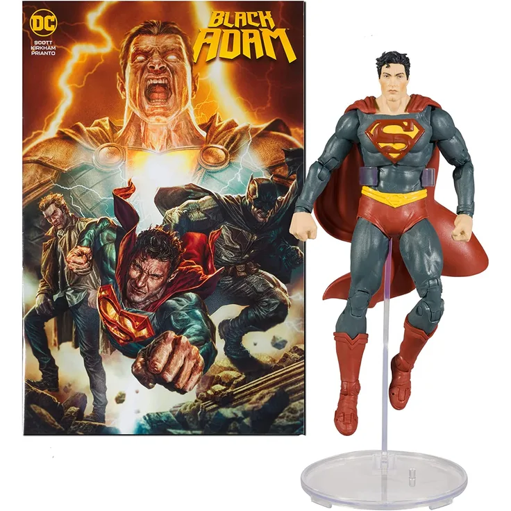 DC Black Adam Page Punchers Actionfigur & Comic Superman 18 cm