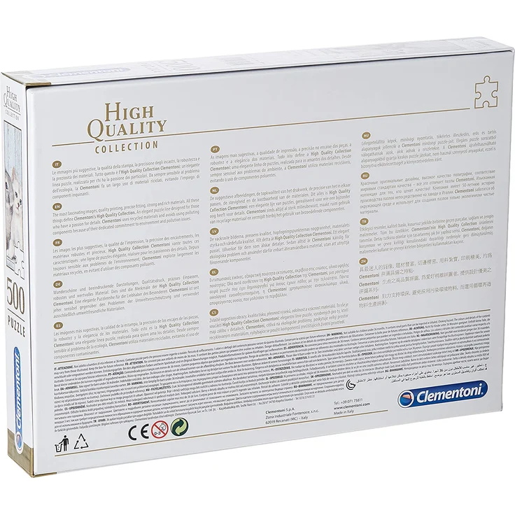 Clementoni 35004.9 - 500 T High Quality Collection, Katze und Hase, Klassische Puzzle – Bild 2