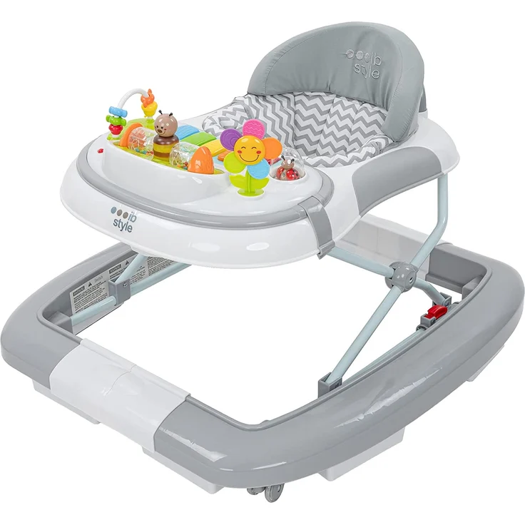 ib style® 3 in 1 Babywalker Wave | Lauflernhilfe | mit Schaukelfunktion | Licht & Melodie | EN1273:2020 | Grau – Bild 3