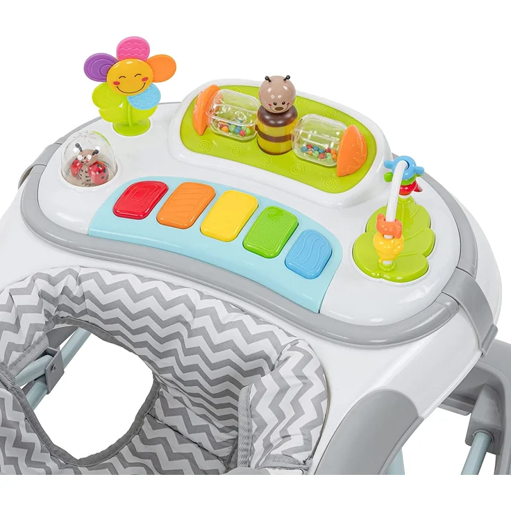 ib style® 3 in 1 Babywalker Wave | Lauflernhilfe | mit Schaukelfunktion | Licht & Melodie | EN1273:2020 | Grau – Bild 7