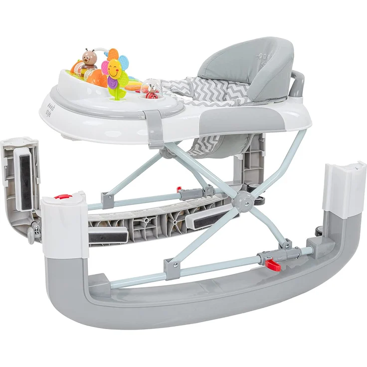 ib style® 3 in 1 Babywalker Wave | Lauflernhilfe | mit Schaukelfunktion | Licht & Melodie | EN1273:2020 | Grau – Bild 5