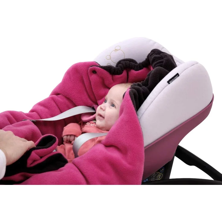 ByBoom Baby Winter-Einschlagdecke'Das Original mit dem Bären', Universal für Babyschale, Autositz, z.B. für Maxi-Cosi, Römer, für Kinderwagen, Buggy oder Babybett – Bild 8