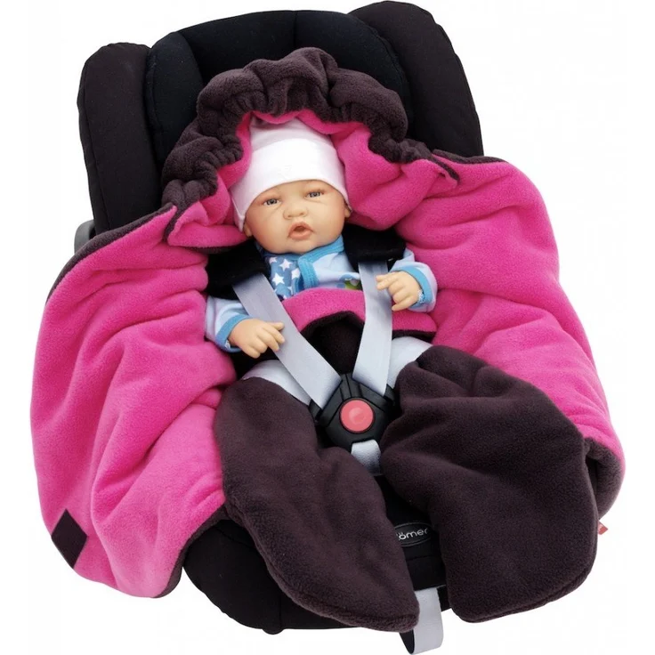 ByBoom Baby Winter-Einschlagdecke'Das Original mit dem Bären', Universal für Babyschale, Autositz, z.B. für Maxi-Cosi, Römer, für Kinderwagen, Buggy oder Babybett – Bild 6
