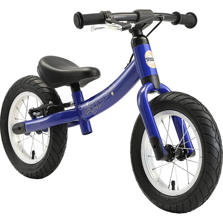 BIKESTAR Laufrad Laufrad mit Seitenständer und Bremse für Kinder ab 3 Jahren | 12 Zoll Sport Edition | Blau