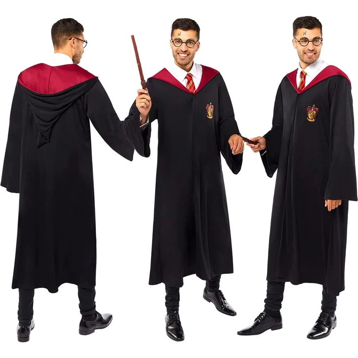 Harry Potter Erwachsenenkostüm Gryffindor Größe Standard – Bild 7