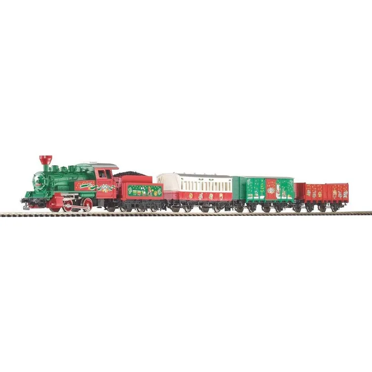 Piko 57081 Start-Set mit Bettung Weihnachtszug Dampflok mit Tender