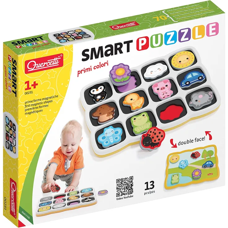 Quercetti formenpuzzle Farben und Wörter junior 12 Teile