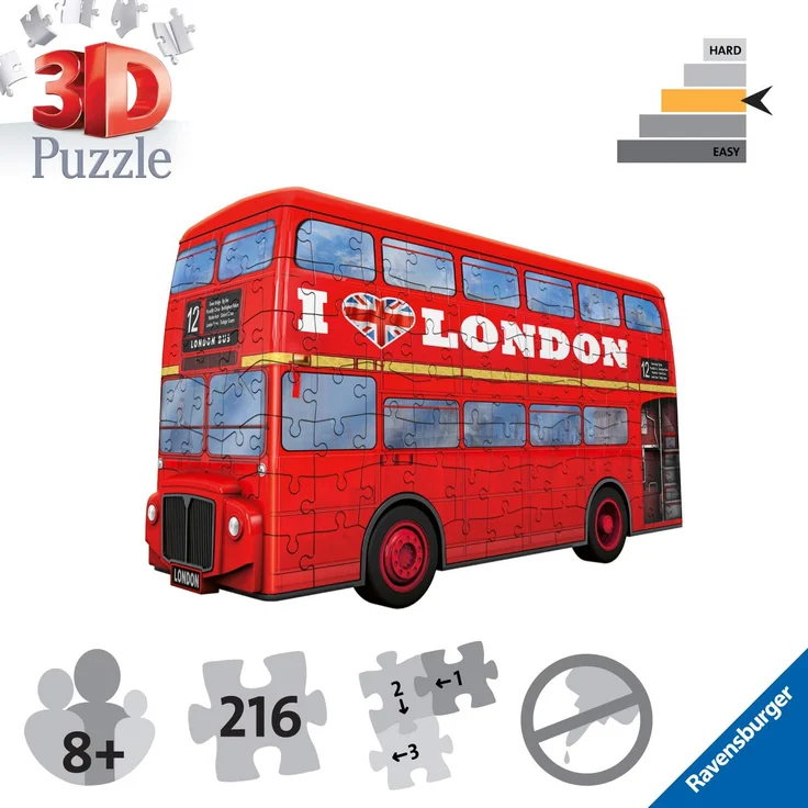 Ravensburger 3D Puzzle London Bus 216 Teile – Bild 2