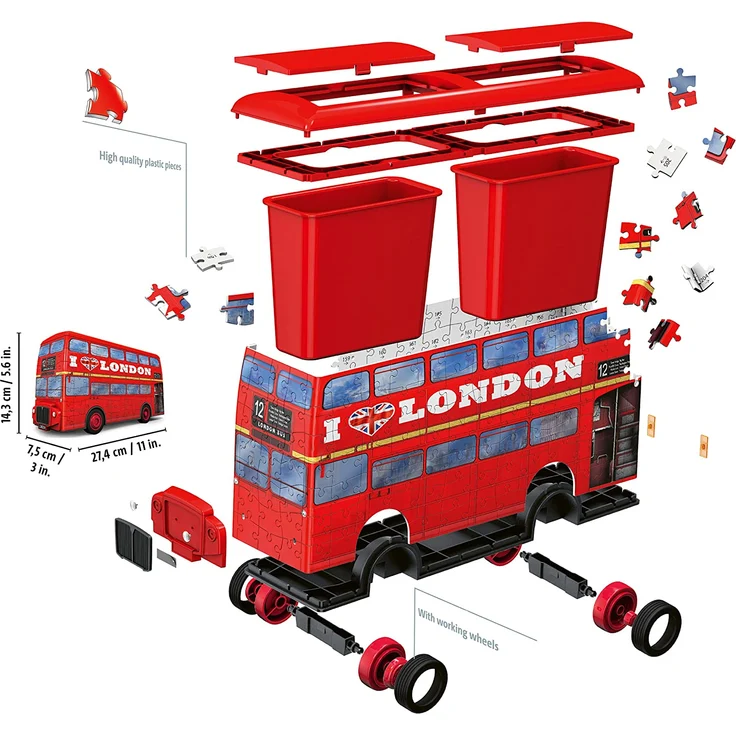 Ravensburger 3D Puzzle London Bus 216 Teile – Bild 4