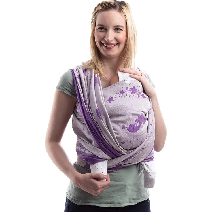 SCHMUSEWOLKE Tragetuch Violet Shine 70cm Regular