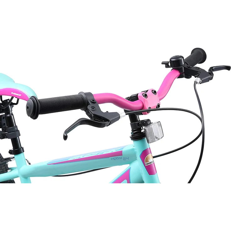 BIKESTAR Kinder Fahrrad ab 9 Jahre | 24 Zoll Urban Jungle Kinderrad | Türkis Berry – Bild 6