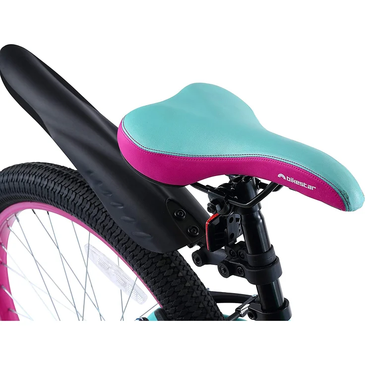 BIKESTAR Kinder Fahrrad ab 9 Jahre | 24 Zoll Urban Jungle Kinderrad | Türkis Berry – Bild 5