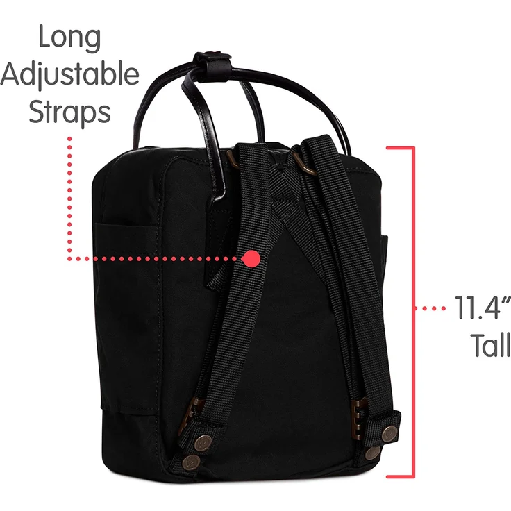 FJÄLLRÄVEN Kanken No. 2 Mini black – Bild 4