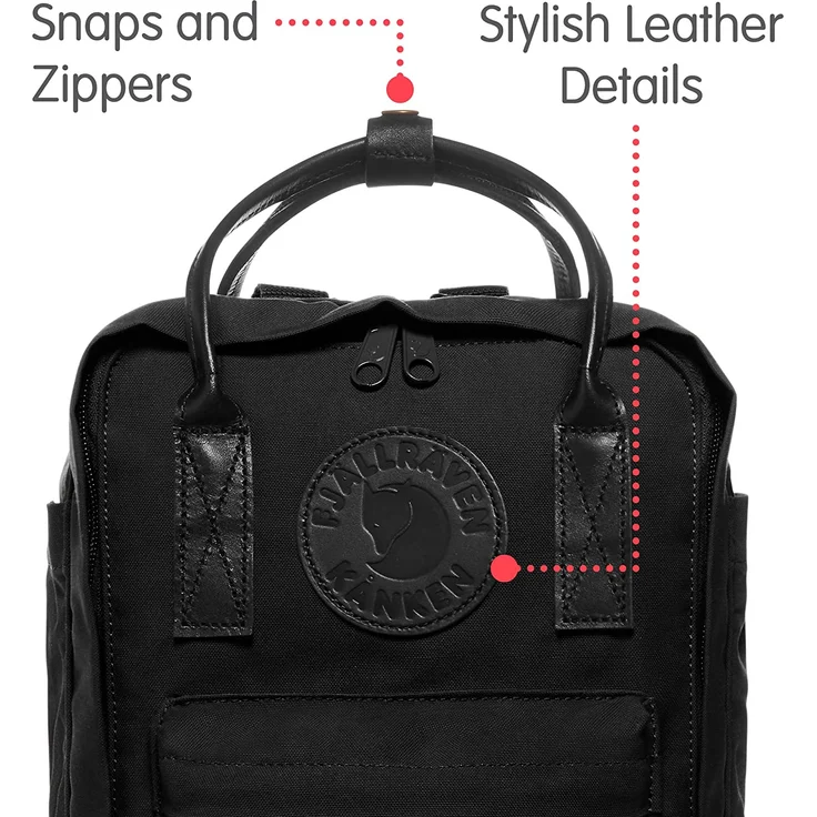 FJÄLLRÄVEN Kanken No. 2 Mini black – Bild 3