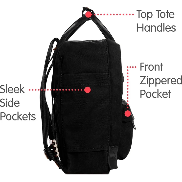 FJÄLLRÄVEN Kanken No. 2 Mini black – Bild 5
