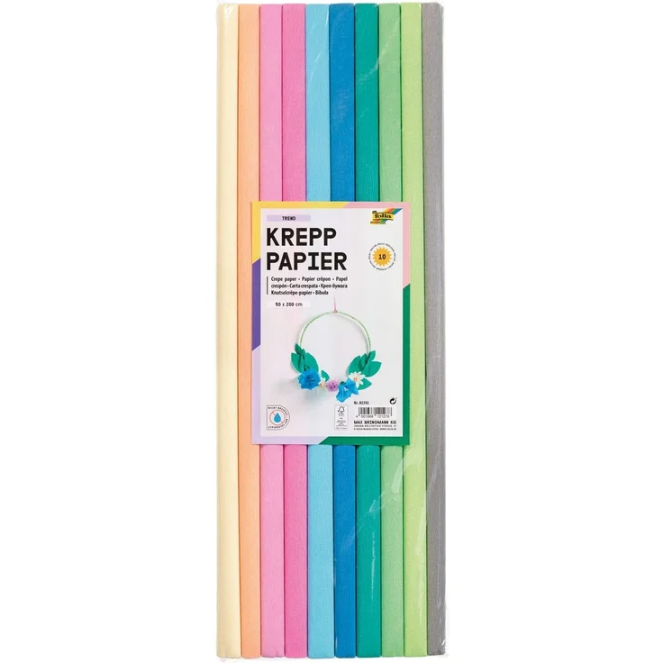10 Krepppapier-Rollen TREND - 50 x 200 cm – Bild 1