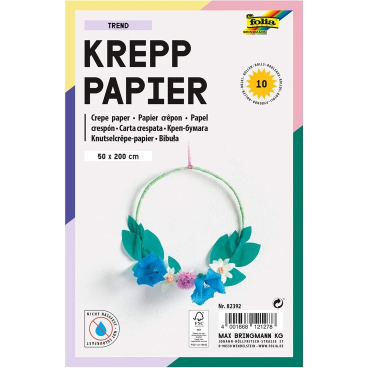 10 Krepppapier-Rollen TREND - 50 x 200 cm – Bild 2