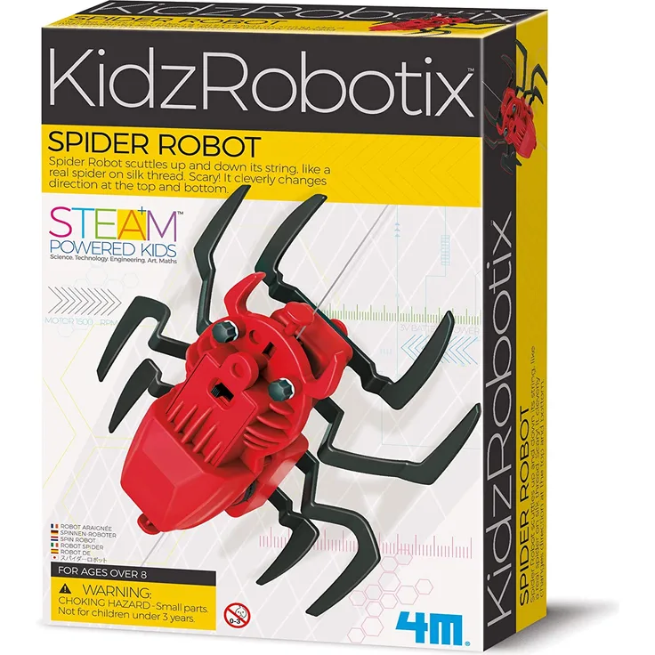 4M 68588 KidszRobotix-Spinnen Roboter Spielzeug, Bunt