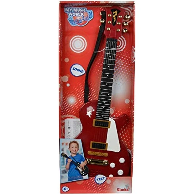 Simba 106837110 - My Music World Rockgitarre 56 cm (farblich sortiert) – Bild 1