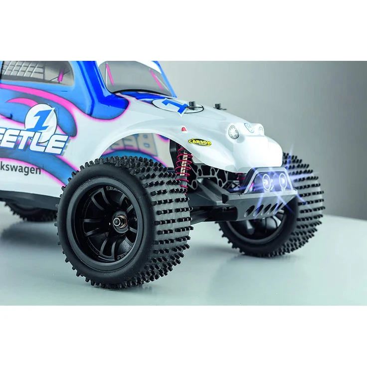 CARSON 500404142 - 1:10 VW Beetle FE 2.4GHz 100% RTR, Ferngesteuertes Auto/ Fahrzeug, RC-Fahrzeug, inkl. Batterien und Fernsteuerung, 2 WD, bedruckte Karosserie, Anleitung, Off Road Truggy – Bild 4