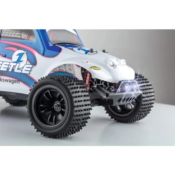CARSON 500404142 - 1:10 VW Beetle FE 2.4GHz 100% RTR, Ferngesteuertes Auto/ Fahrzeug, RC-Fahrzeug, inkl. Batterien und Fernsteuerung, 2 WD, bedruckte Karosserie, Anleitung, Off Road Truggy – Bild 3