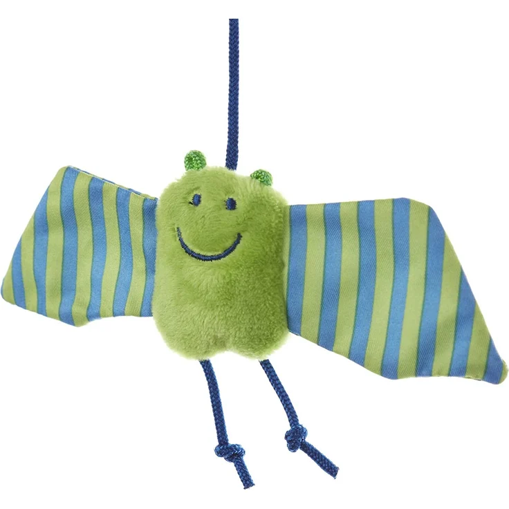 sigikid, Mädchen und Jungen, Aktiv-Anhänger Fledermaus mit Rassel, Baby bite me, Blau/Grün, 41013 – Bild 7