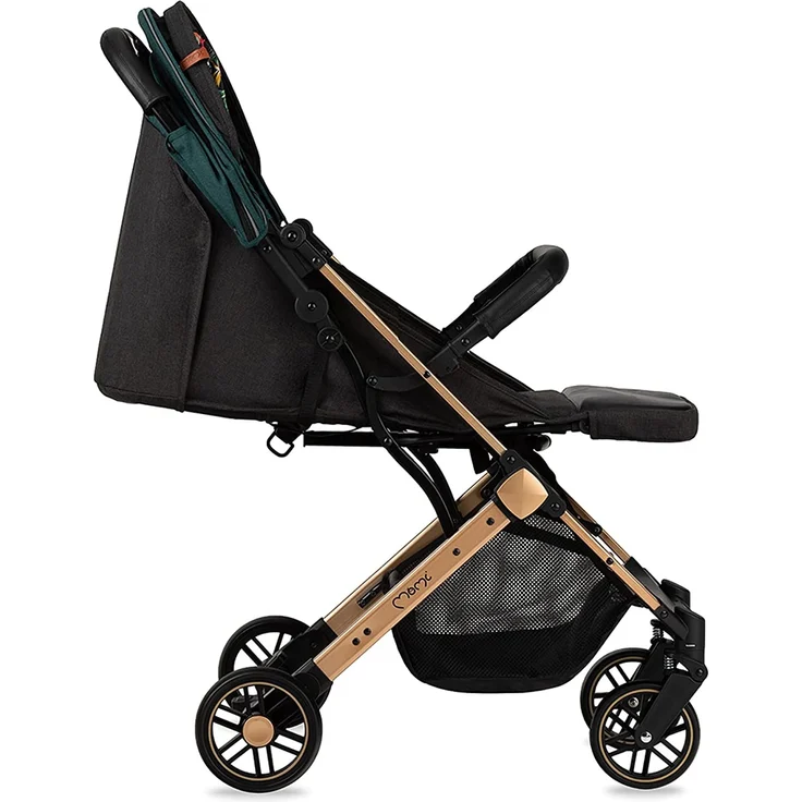 MOMI ESTELLE Kinderwagen für Kinder ab 6 Monat bis zu max körpergewicht von 15 kg, klappbar auf die Maße 65 x 51 x 21 cm, gewicht 7,5 kg, 5-Punkt-Sicherheitsgurt, koffer, grün – Bild 14