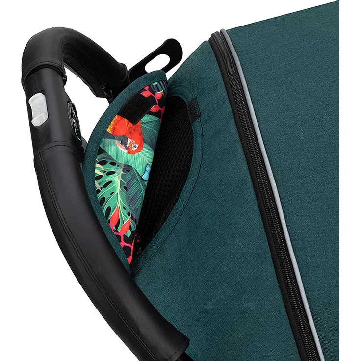 MOMI ESTELLE Kinderwagen für Kinder ab 6 Monat bis zu max körpergewicht von 15 kg, klappbar auf die Maße 65 x 51 x 21 cm, gewicht 7,5 kg, 5-Punkt-Sicherheitsgurt, koffer, grün – Bild 16