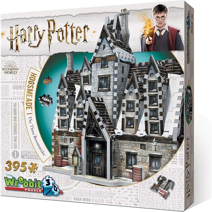 Wrebbit 3D - Puzzle 3D Harry Potter - Pré-au-Lard Les Trois Balais 395 Pièces - 0665541010125 – Bild 7