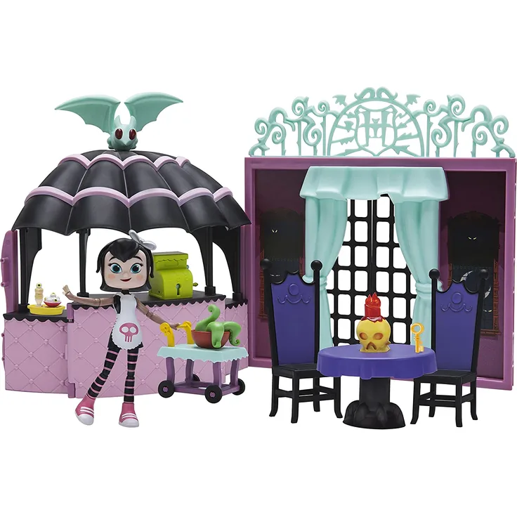 Hotel Transsilvanien Café des Schreckens Spielset und Figur 98032 - Café von Mavis, enthält exklusive Mavis Figur und tolles Zubehör