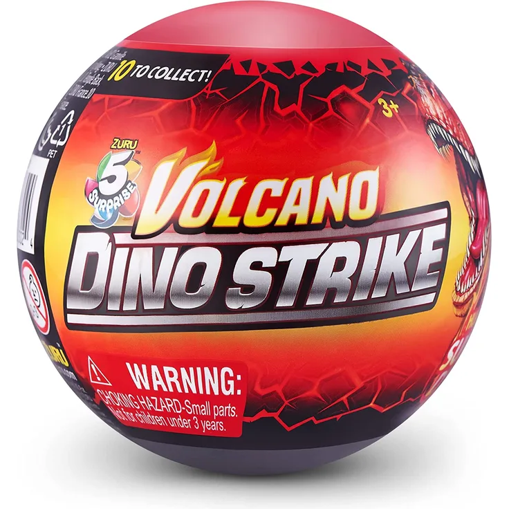 5 Surprise - Dino Strike Volcano Serie 4 - 1x Stück, zufällige Auswahl