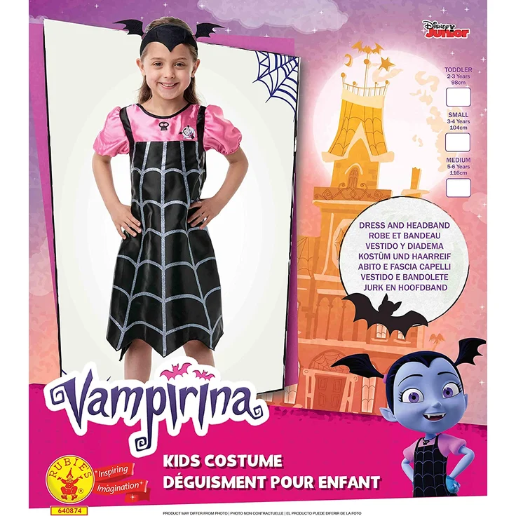 Rubie's 3640874 Kostüm, Mädchen, schwarz, S – Bild 5