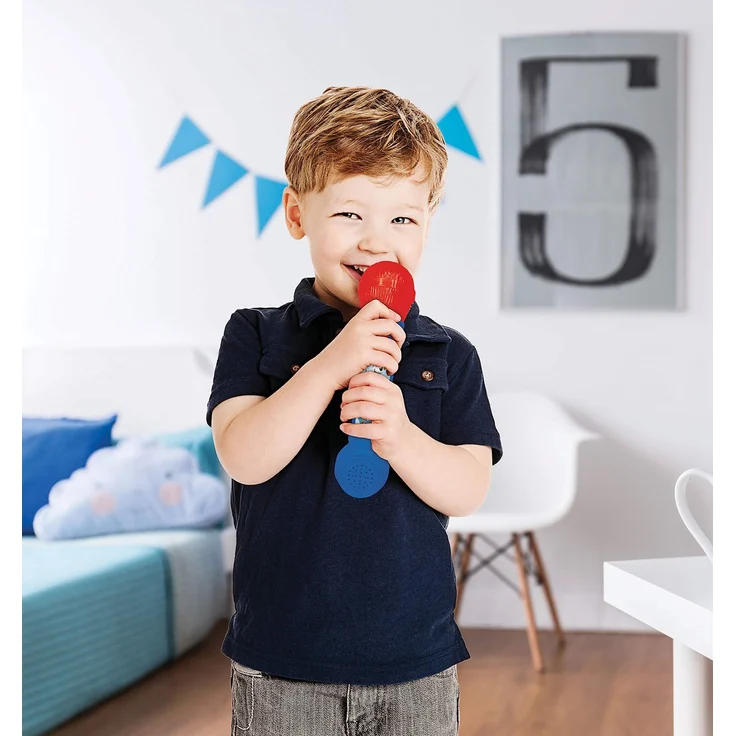 Lexibook MIC80PA Paw Patrol Aufleuchtendes Mikrofon für Kinder, musikalisches Spiel, eingebauter Lautsprecher, Lichteffekte, inklusive Demo-Melodien, blau/rot – Bild 6