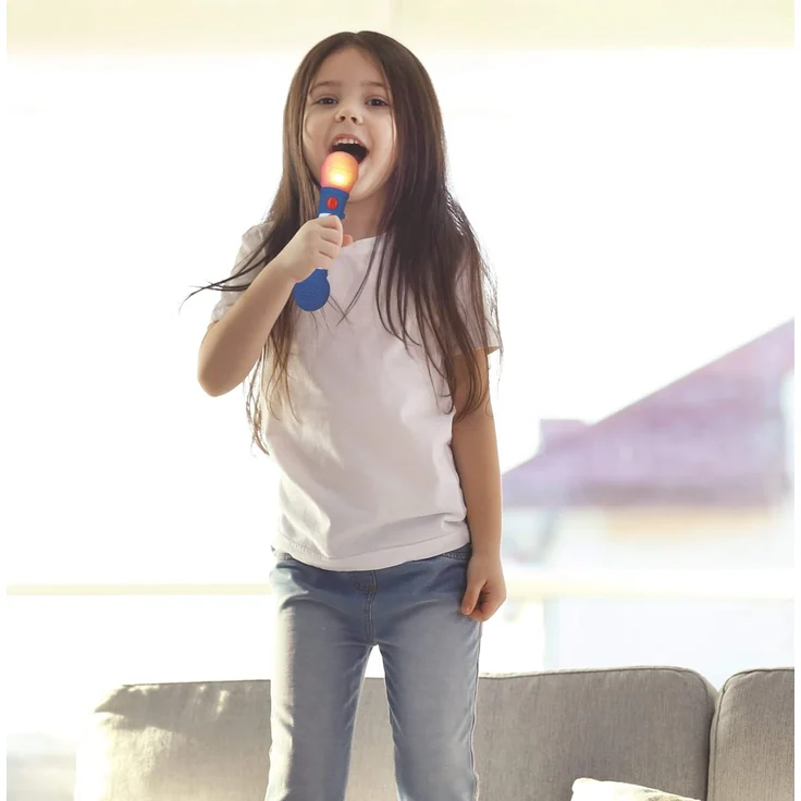 Lexibook MIC80PA Paw Patrol Aufleuchtendes Mikrofon für Kinder, musikalisches Spiel, eingebauter Lautsprecher, Lichteffekte, inklusive Demo-Melodien, blau/rot – Bild 7