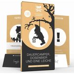 Culinario Mortale® – Dauercamper, Dosenbier und eine Leiche - Krimidinner für Zuhause für 6 bis 8 Personen / unterhaltsames Krimi Dinner für Zuhause / Krimispiele für Erwachsene / Krimidinner Spiel