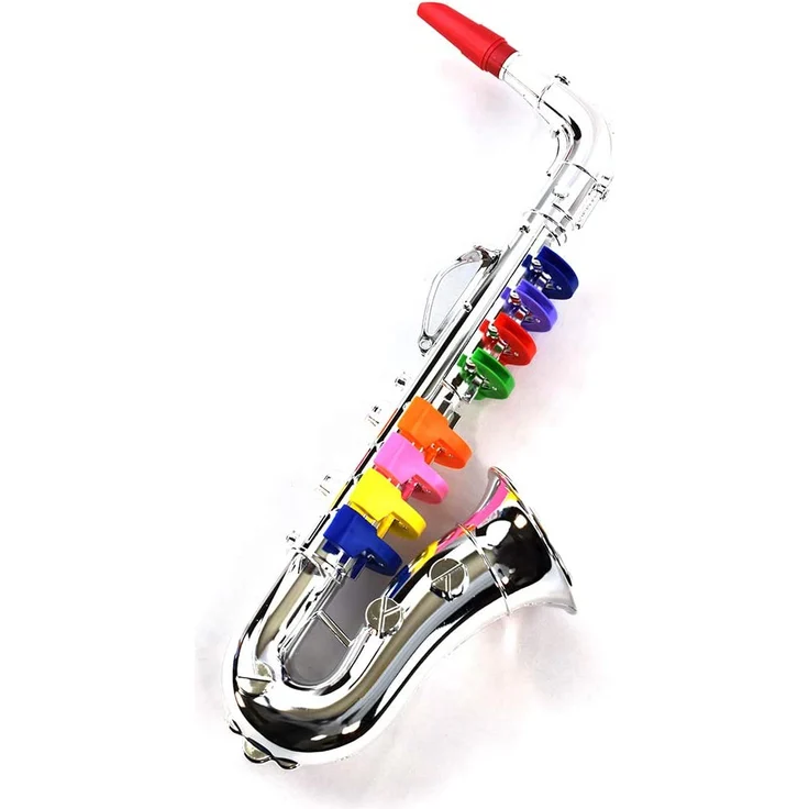 Bontempi 32 4331 Saxophon mit 8 farbigen Tasten/Noten. L. 415 mm – Bild 7