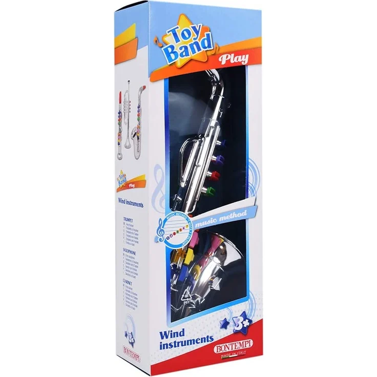 Bontempi 32 4331 Saxophon mit 8 farbigen Tasten/Noten. L. 415 mm – Bild 2
