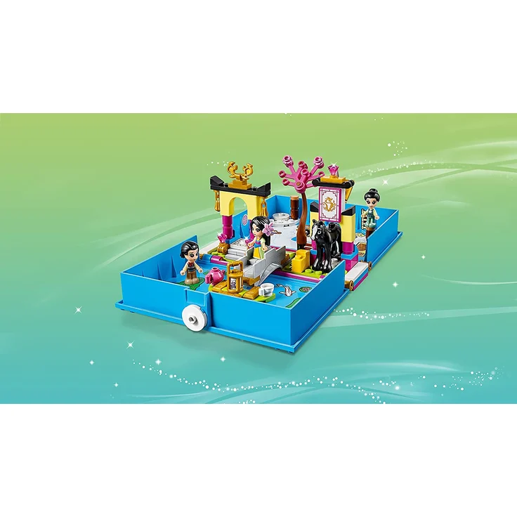 LEGO Disney Prinzessin 43174 Mulans Märchenbuch Abenteuer Tragbares Spielset – Bild 3