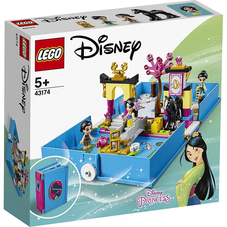 LEGO Disney Prinzessin 43174 Mulans Märchenbuch Abenteuer Tragbares Spielset – Bild 1