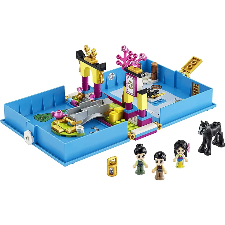 LEGO Disney Prinzessin 43174 Mulans Märchenbuch Abenteuer Tragbares Spielset – Bild 2