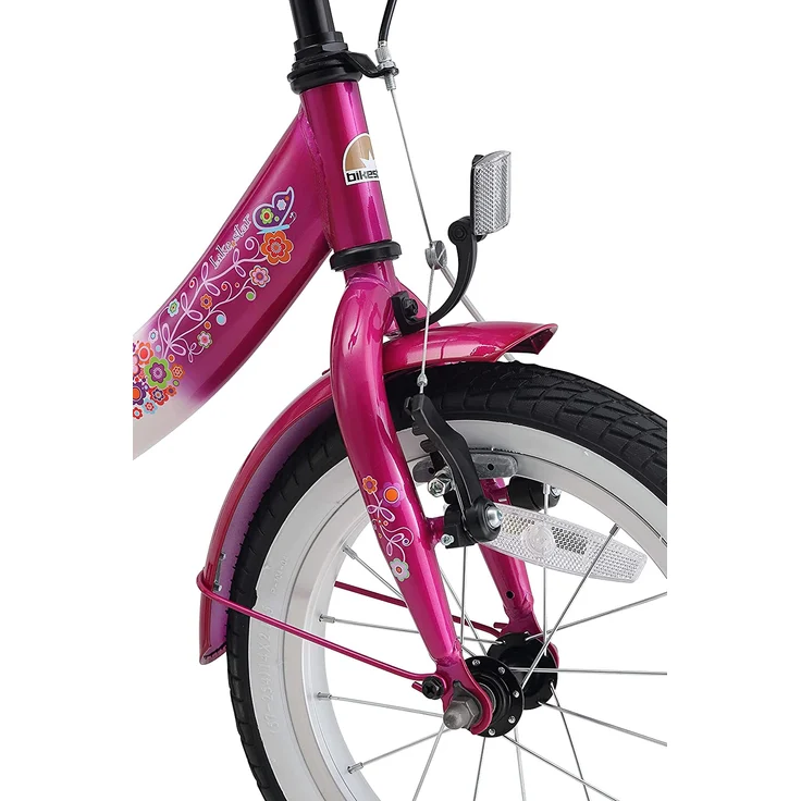 BIKESTAR Kinder Fahrrad ab 4 Jahre | 14 Zoll Classic | Pink Weiß – Bild 5