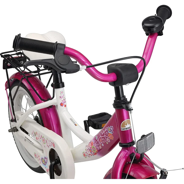 BIKESTAR Kinder Fahrrad ab 4 Jahre | 14 Zoll Classic | Pink Weiß – Bild 6