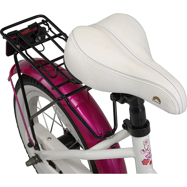 BIKESTAR Kinder Fahrrad ab 4 Jahre | 14 Zoll Classic | Pink Weiß – Bild 7