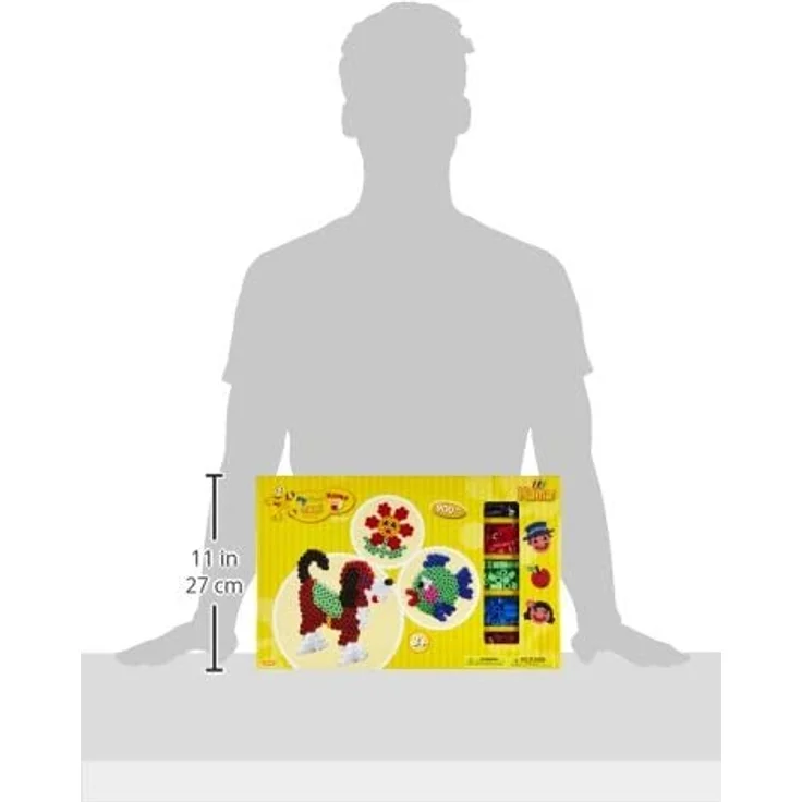 Hama 8712 - Gigantische Geschenkpackung, ca. 900 Maxi-Bügelperlen, 2 Stiftplatten und Zubehör – Bild 8