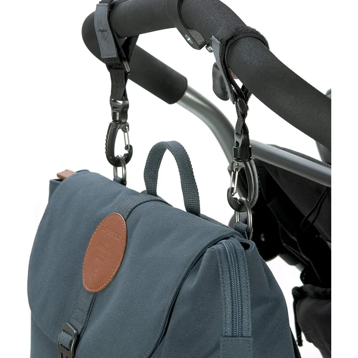 LÄSSIG Baby Wickelrucksack Wickeltasche Babytasche stylische Tasche inkl. Wickelzubehör/Backpack Adventure, Petrol – Bild 7