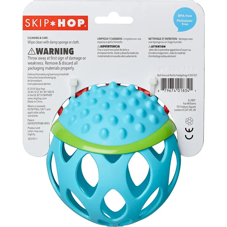 Skip Hop Explore und More rasselnde Kugel, Variante Igel - Preisvergleich – Bild 8