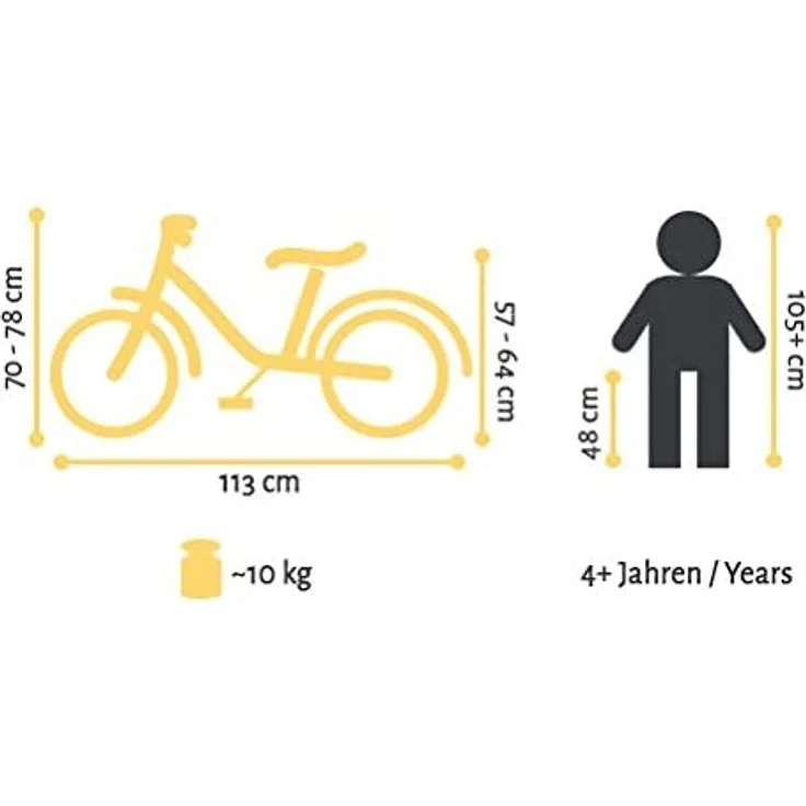 Bikestar 'Kinderfahrrad 16 Zoll', Classic, Silber & Blau, inkl. Reflektoren, Fahrradklingel, Gepäckträger und Seitenständer – Bild 9