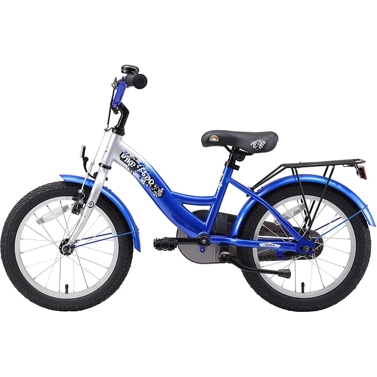 Bikestar 'Kinderfahrrad 16 Zoll', Classic, Silber & Blau, inkl. Reflektoren, Fahrradklingel, Gepäckträger und Seitenständer – Bild 3